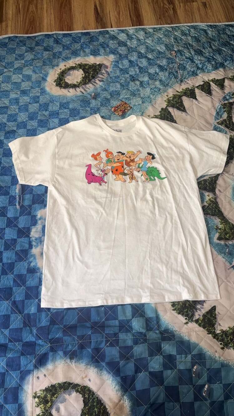 The Flintstones Graphic T-Shirt White Size XL